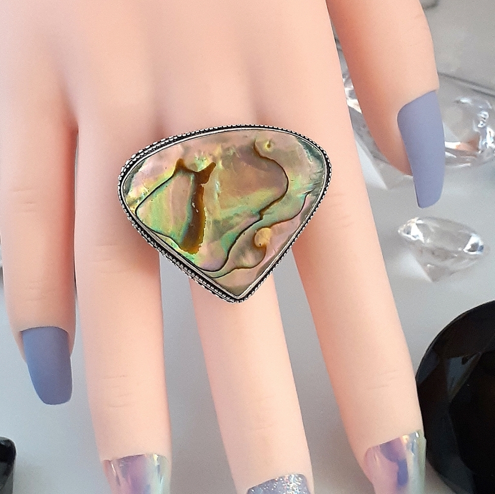 Abalone Shell Ring